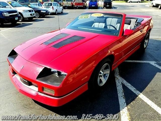 1988 Red Chevrolet Camaro Convertible
