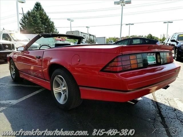 1988 Red Chevrolet Camaro Convertible