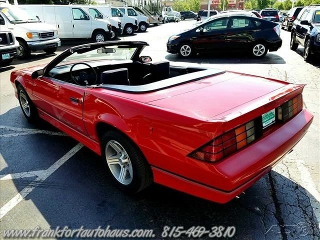 1988 Red Chevrolet Camaro Convertible
