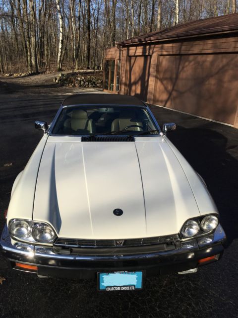 1988 White Jaguar XJS Convertible