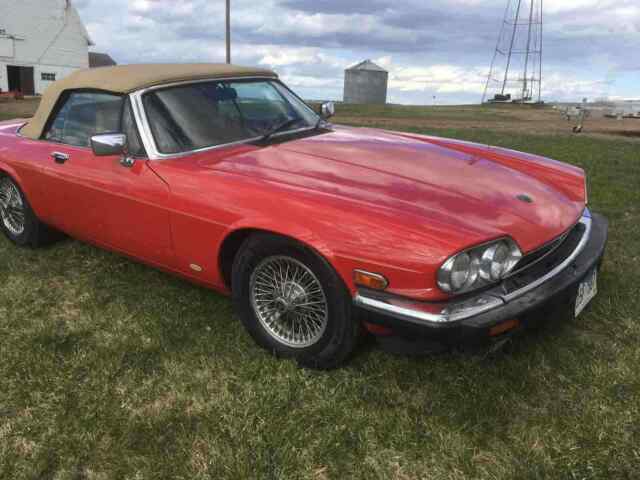 1988 Red Jaguar XJS Convertible