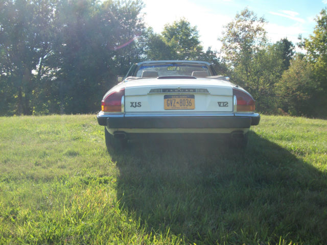 1988 White Jaguar XJS Convertible