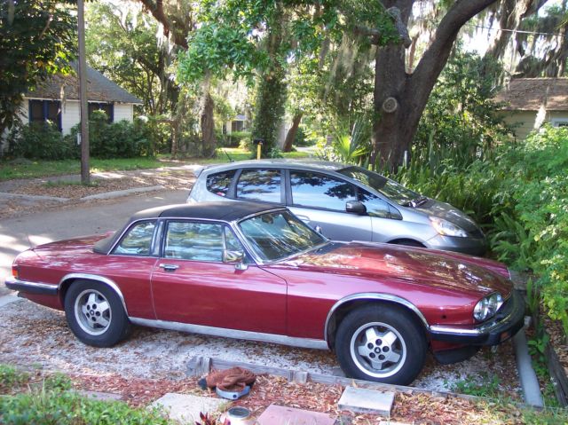 1988 claret red Jaguar XJS Convertible with targa tops