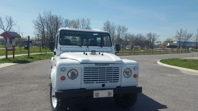 1988 White Land Rover Defender SUV