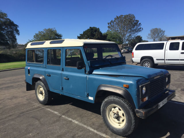 1988 Red Land Rover Defender SUV