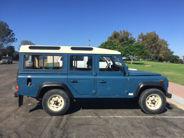 1988 Red Land Rover Defender SUV