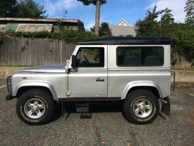 1988 Silver Land Rover Defender SUV