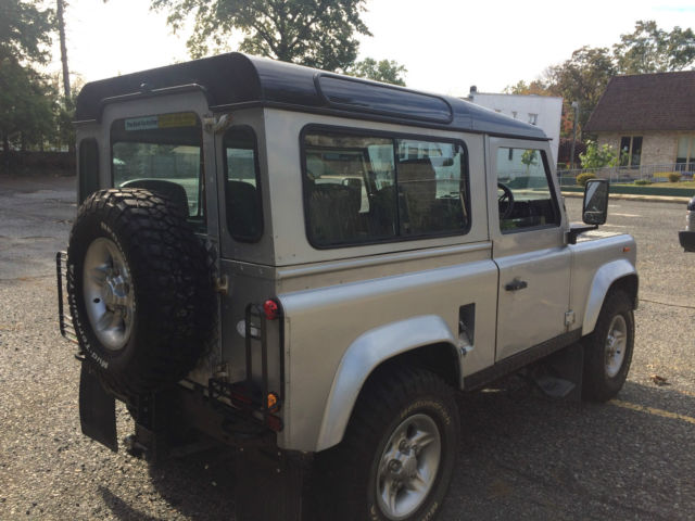 1988 Silver Land Rover Defender SUV