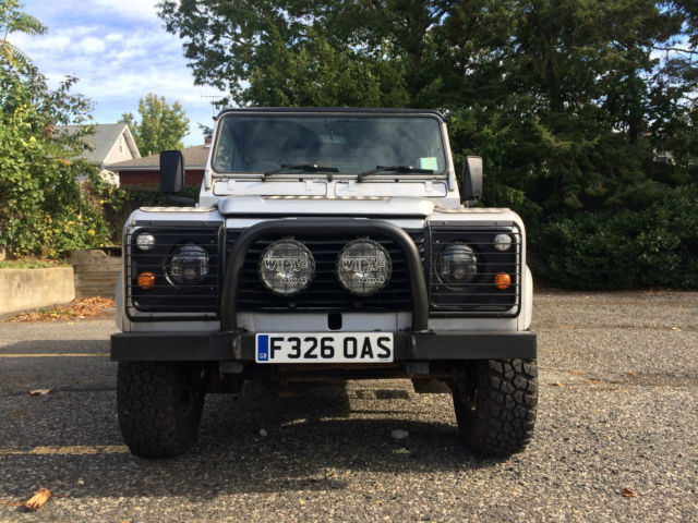 1988 Silver Land Rover Defender SUV