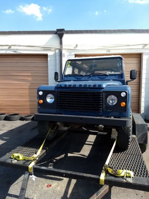 1988 Blue Land Rover Defender SUV