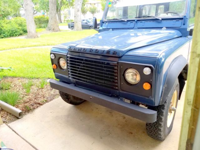 1988 Blue Land Rover Defender SUV