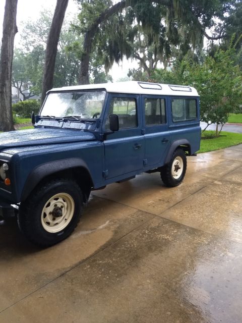 1988 Blue Land Rover Defender SUV