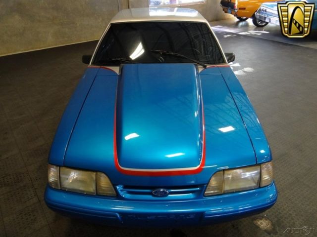 1988 Blue Ford Mustang Sedan