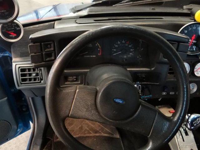 1988 Blue Ford Mustang Sedan