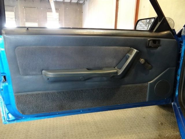 1988 Blue Ford Mustang Sedan
