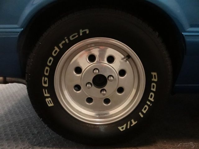 1988 Blue Ford Mustang Sedan