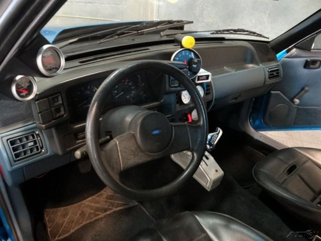 1988 Blue Ford Mustang Sedan