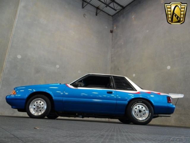 1988 Blue Ford Mustang Sedan