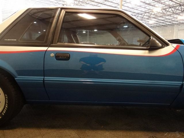 1988 Blue Ford Mustang Sedan
