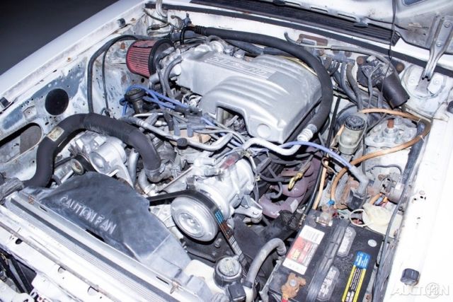 1988 White Ford Mustang Hatchback