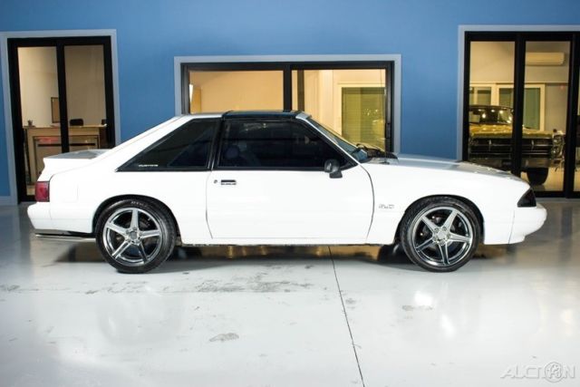 1988 White Ford Mustang Hatchback