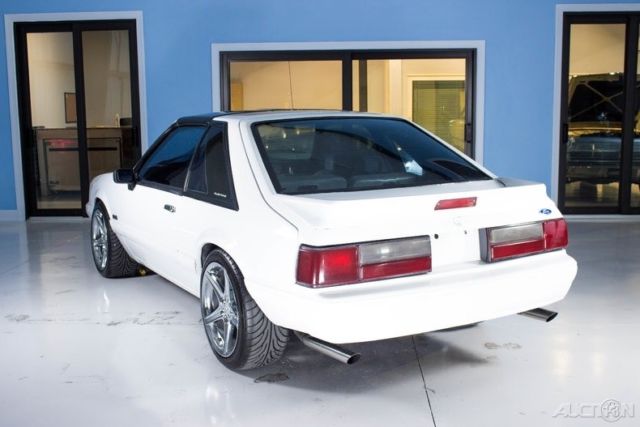 1988 White Ford Mustang Hatchback