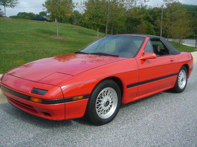 1988 Red Mazda RX-7 Convertible