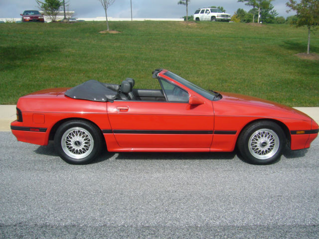 1988 Red Mazda RX-7 Convertible