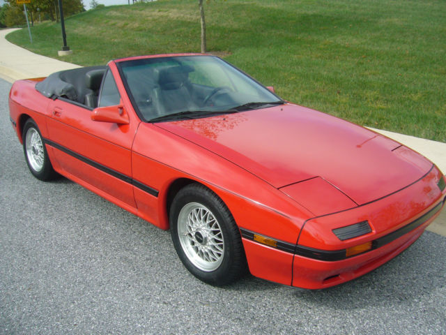 1988 Red Mazda RX-7 Convertible
