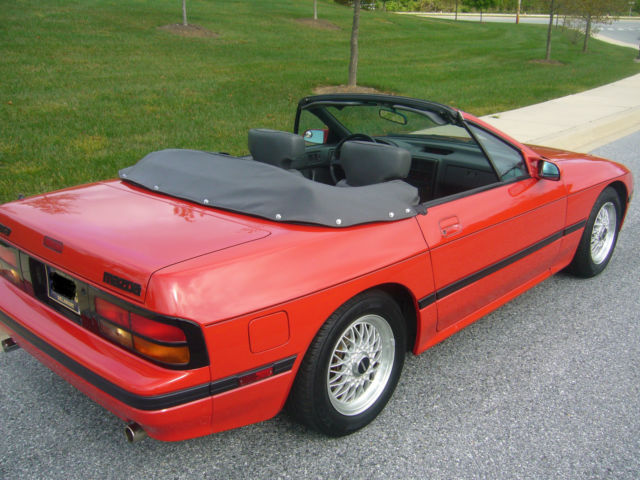 1988 Red Mazda RX-7 Convertible
