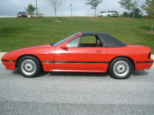 1988 Red Mazda RX-7 Convertible