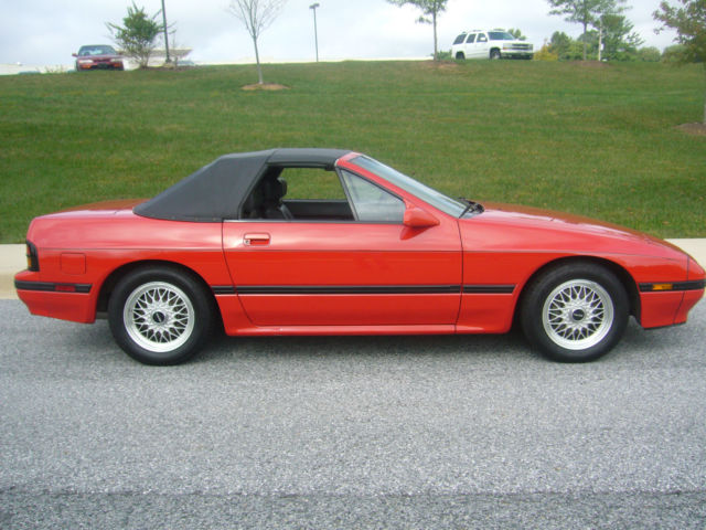 1988 Red Mazda RX-7 Convertible