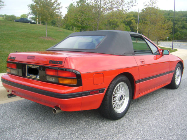 1988 Red Mazda RX-7 Convertible