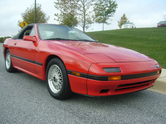 1988 Red Mazda RX-7 Convertible