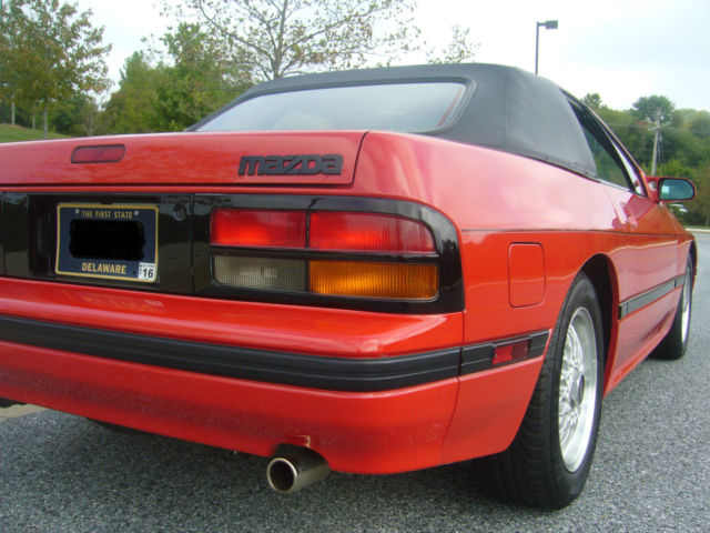 1988 Red Mazda RX-7 Convertible