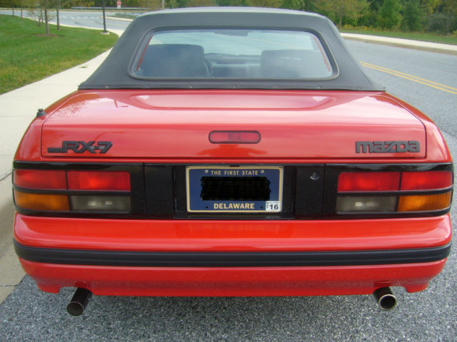 1988 Red Mazda RX-7 Convertible
