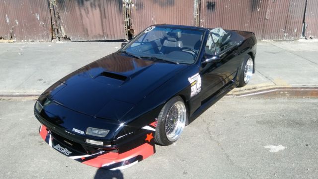 1988 Black Mazda RX-7 Convertible
