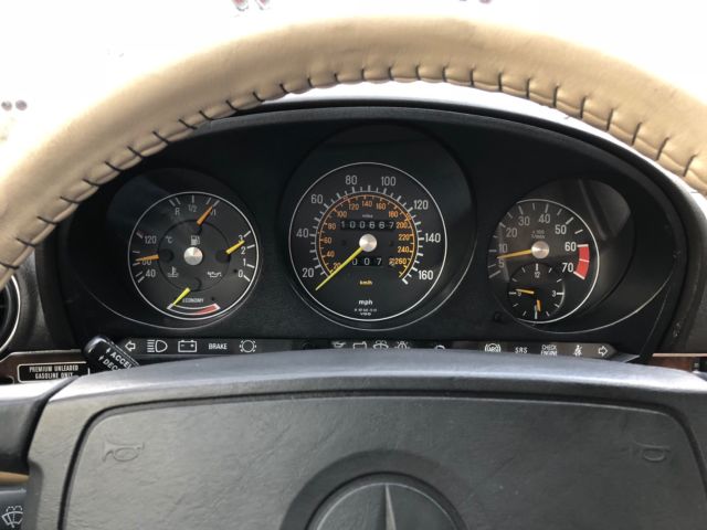 1988 Red Mercedes-Benz 500-Series Convertible