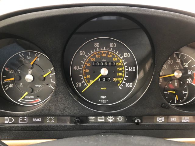 1988 Red Mercedes-Benz 500-Series Convertible