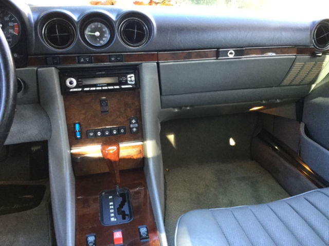 1988 Silver Blue Mercedes-Benz SL-Class Convertible