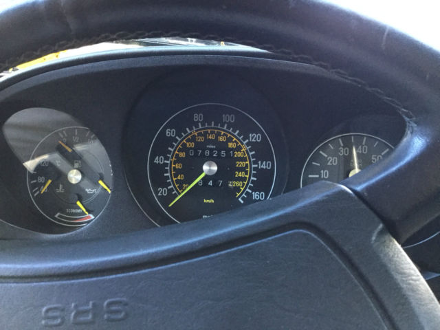 1988 Silver Blue Mercedes-Benz SL-Class Convertible