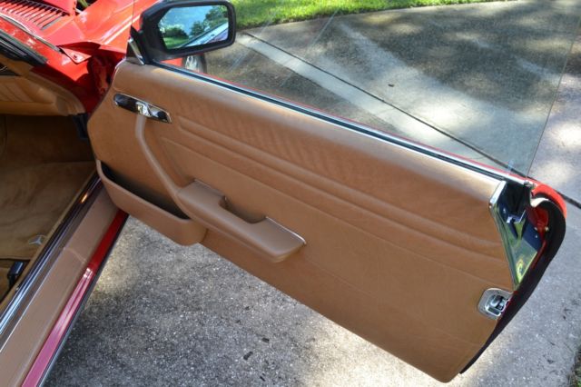 1988 Red Mercedes-Benz SL-Class Convertible