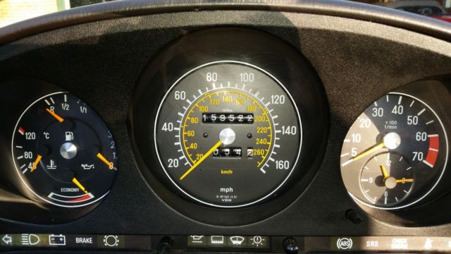 1988 Red Mercedes-Benz SL-Class Convertible