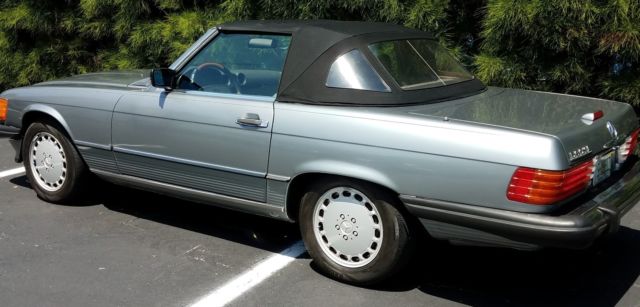 1988 Smoke Silver Mercedes-Benz SL-Class Convertible