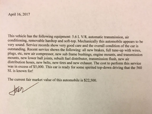 1988 Red Mercedes-Benz SL-Class Convertible