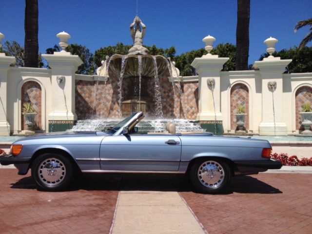 1988 BLUE Mercedes-Benz SL-Class Convertible