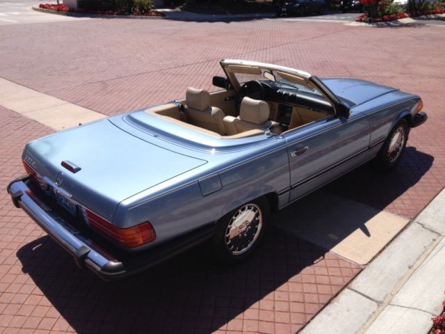 1988 BLUE Mercedes-Benz SL-Class Convertible