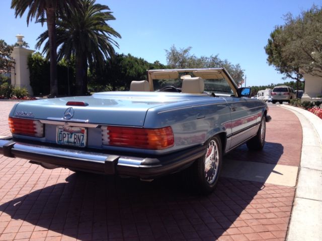 1988 BLUE Mercedes-Benz SL-Class Convertible