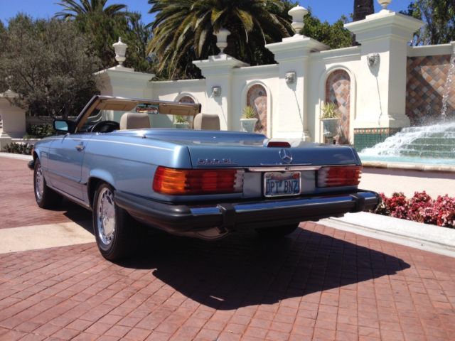 1988 BLUE Mercedes-Benz SL-Class Convertible
