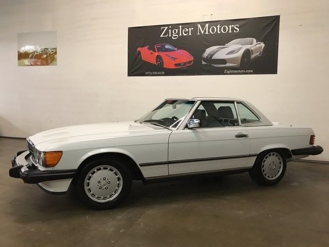 1988 White Mercedes-Benz SL-Class Convertible